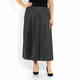 LUISA VIOLA PLEATED LUREX SKIRT SILVER