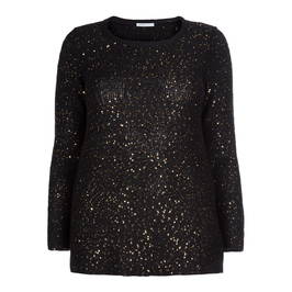 LUISA VIOLA SEQUIN SWEATER  - Plus Size Collection