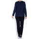 LUISA VIOLA STRETCH JERSEY LUREX TOP BLUETTE