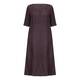 Luisa Viola aubergine linen DRESS