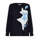 Luisa Viola Intarsia Knitted Sweater Blue