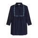 Luisa Viola Flax Linen Shirt Navy