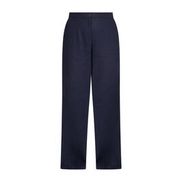 Luisa Viola Linen Blend Trouser Navy  - Plus Size Collection