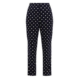 Luisa Viola Polka Dot Trousers Navy - Plus Size Collection
