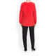 LUISA VIOLA SILK BLEND TUNIC RED 