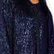 LUISA VIOLA SEQUIN JACKET NAVY