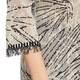 LUISA VIOLA FRINGED SWEATER NATURAL AND BLACK