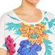 LUISA VIOLA COTTON PRINT T-SHIRT 