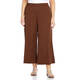 LUISA VIOLA COTTON TWILL CULOTTE BROWN