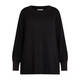 LUISA VIOLA KNITTED TUNIC BLACK WITH LUREX CUFF
