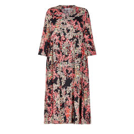 LUISA VIOLA FLORAL PRINT DRESS - Plus Size Collection