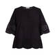 LUISA VIOLA COTTON TUNIC BLACK