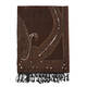 AHMADDY PURE WOOL SHAWL BROWN