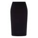 Marina Rinaldi BLACK PENCIL SKIRT WITH SATIN DETAILS