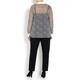 MARINA RINALDI SILK CHIFFON PRINCE OF WALES CHECK SHIRT