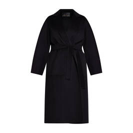 Marina Rinaldi Double Face Wool Coat Black - Plus Size Collection