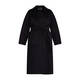 Marina Rinaldi Double Face Wool Coat Black