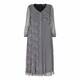 MARINA RINALDI SILK  CHIFFON PRINCE OF WALES CHECK DRESS