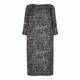 MARINA RINALDI SQUIGGLE PRINT SHIFT DRESS