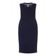 Marina Rinaldi navy sheath DRESS optional sleeves