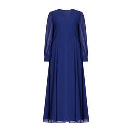 Marina Rinaldi Georgette Dress Cornflower Blue  - Plus Size Collection