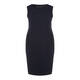 MARINA RINALDI NAVY SHEATH DRESS WITH OPTIONAL SLEEVES