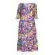 MARINA RINALDI FLORAL PRINT TEA DRESS
