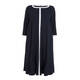 MARINA RINALDI NAVY FLARED DRESS