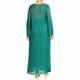 Marina Rinaldi Pleated Lurex Dress Forest Green 