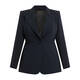 Marina Rinaldi Triacetate Blazer Jacket Navy 