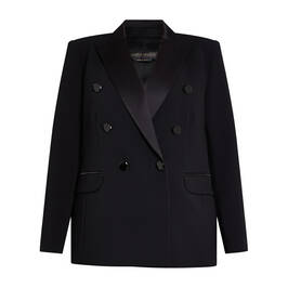 Marina Rinaldi Double Breasted Tuxedo Jacket Black - Plus Size Collection