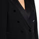 Marina Rinaldi Double Breasted Tuxedo Jacket Black