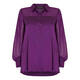 MARINA RINALDI SATIN SHIRT PURPLE