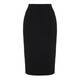 MARINA RINALDI BLACK PENCIL SKIRT WITH BACK SPLIT 