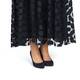 MARINA RINALDI NAVY TULLE POLKA DOT EMBROIDERED SKIRT 