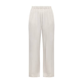 Marina Rinaldi Envers Satin Pull-On Trousers Pearl Grey  - Plus Size Collection