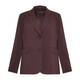 Marina Rinaldi Compact Stretch Crepe Blazer Aubergine