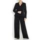Marina Rinaldi Black Crepe Embellished Jacket