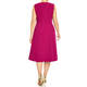 Persona by Marina Rinaldi Flared Dress Magenta 
