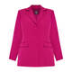 Persona by Marina Rinaldi Single Breasted Blazer Magenta 