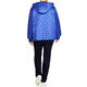 Persona By Marina Rinaldi Honeycomb Quilted Coat Bluette 