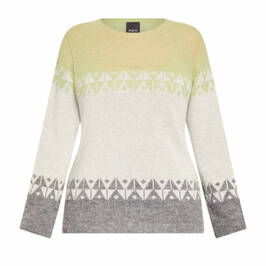 Persona by Marina Rinaldi Sweater Print Grey - Plus Size Collection