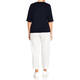 Persona By Marina Rinaldi Fine Knit Sweater Navy 