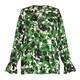 Persona by Marina Rinaldi Printed Twill Blouse Green