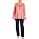 Persona by Marina Rinaldi Printed Twill Blouse Peach