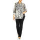 Marina Rinaldi Pure Silk Animal Print Shirt 