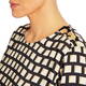 Marina Rinaldi Satin Geometric Shirt Black