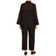 Marina Rinaldi Embossed Jacquard Shirt Black