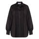 Marina Rinaldi Embroidered Cotton Shirt Black 