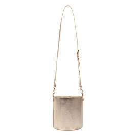 Marina Rinaldi Metallic Gold Bucket Bag - Plus Size Collection